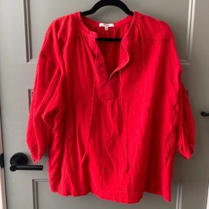 Madewell Red Blouse